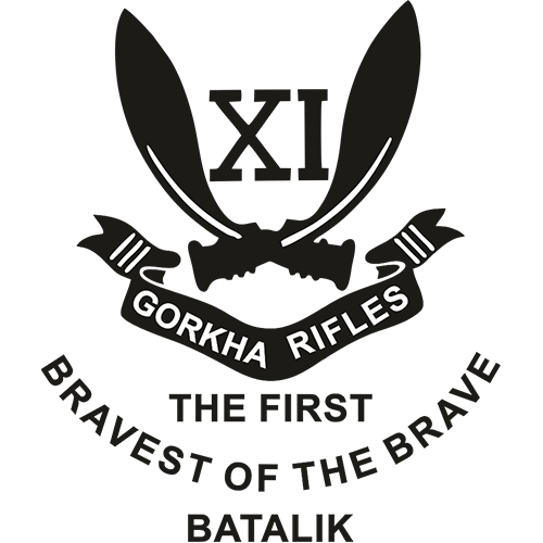 Logo of Gorkha Rifles, the epitome of bravery