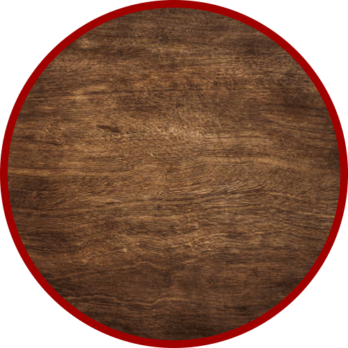 Wood with red border