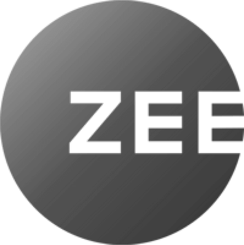 The black and white Zee logo